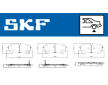 Sada brzdových destiček, kotoučová brzda SKF VKBP 91351 A
