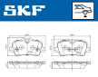 Sada brzdových destiček, kotoučová brzda SKF VKBP 91365