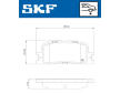 Sada brzdových destiček, kotoučová brzda SKF VKBP 91386