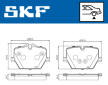 Sada brzdových destiček, kotoučová brzda SKF VKBP 91401