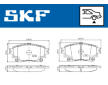 Sada brzdových destiček, kotoučová brzda SKF VKBP 91403