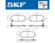Sada brzdových destiček, kotoučová brzda SKF VKBP 91427 A