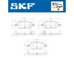 Sada brzdových destiček, kotoučová brzda SKF VKBP 91442 A