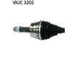 Hnací hriadeľ SKF VKJC 3202