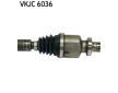 Hnací hriadeľ SKF VKJC 6036