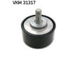 Vratna/vodici kladka, klinovy zebrovy remen SKF VKM 31317