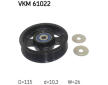 Vratna/vodici kladka, klinovy zebrovy remen SKF VKM 61022