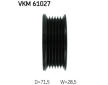 Vratná/vodicí kladka, klínový žebrový řemen SKF VKM 61027