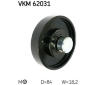 Napínák, žebrovaný klínový řemen SKF VKM 62031