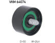 Vratná/vodicí kladka, klínový žebrový řemen SKF VKM 64074
