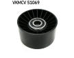 Vratná/vodicí kladka, klínový žebrový řemen SKF VKMCV 51069