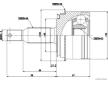 Sada kloubů, hnací hřídel HERTH+BUSS JAKOPARTS J2825136