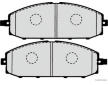 Sada brzdových destiček, kotoučová brzda HERTH+BUSS JAKOPARTS J3601070