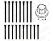 Sada šroubů hlavy válce GOETZE 22-01304B