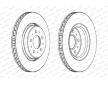 Brzdový kotouč FERODO DDF1031