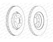 Brzdový kotouč FERODO DDF1078C