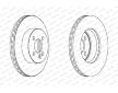 Brzdový kotouč FERODO DDF1617