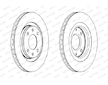 Brzdový kotouč FERODO DDF192C