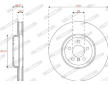 Brzdový kotouč FERODO DDF2042RC-1