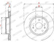 Brzdový kotouč FERODO DDF2791C