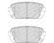 Sada brzdových destiček, kotoučová brzda FERODO FDB4193