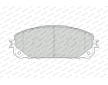 Sada brzdových destiček, kotoučová brzda FERODO FDB4882