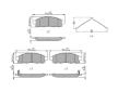 Sada brzdových destiček, kotoučová brzda FERODO FDB5226