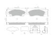 Sada brzdových destiček, kotoučová brzda FERODO FDB5243
