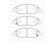 Sada brzdových destiček, kotoučová brzda FERODO FDB5303