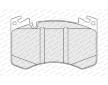 Sada brzdových destiček, kotoučová brzda FERODO FDB5566
