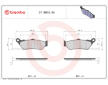 Sada brzdových destiček, kotoučová brzda BREMBO 07BB03SA