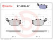 Sada brzdových destiček, kotoučová brzda BREMBO 07HO3607