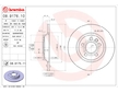 Brzdový kotouč BREMBO 08.9176.10