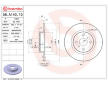 Brzdový kotouč BREMBO 08.A140.10