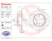 Brzdový kotouč BREMBO 08.A205.1X