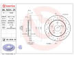 Brzdový kotouč BREMBO 08.A534.2X