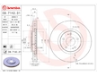 Brzdový kotouč BREMBO 09.7142.31