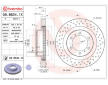 Brzdový kotouč BREMBO 09.B634.1X