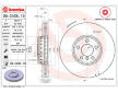 Brzdový kotouč BREMBO 09.C405.13