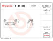 Sada drzaku brzdovych trmenu BREMBO F BK 013