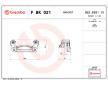 Sada drżiakov brzd. strmeňov BREMBO F BK 021