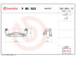 Sada drżiakov brzd. strmeňov BREMBO F BK 022