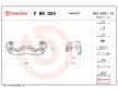 Sada drzaku brzdovych trmenu BREMBO F BK 024