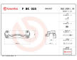 Sada drzaku brzdovych trmenu BREMBO F BK 025