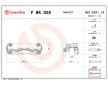 Sada drzaku brzdovych trmenu BREMBO F BK 025