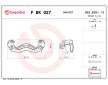 Sada drzaku brzdovych trmenu BREMBO F BK 027