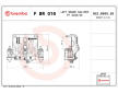 Brzdový strmeň BREMBO F BR 016