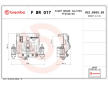 Brzdový třmen BREMBO F BR 017