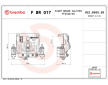 Brzdový třmen BREMBO F BR 017