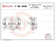 Brzdový třmen BREMBO F BR 020B